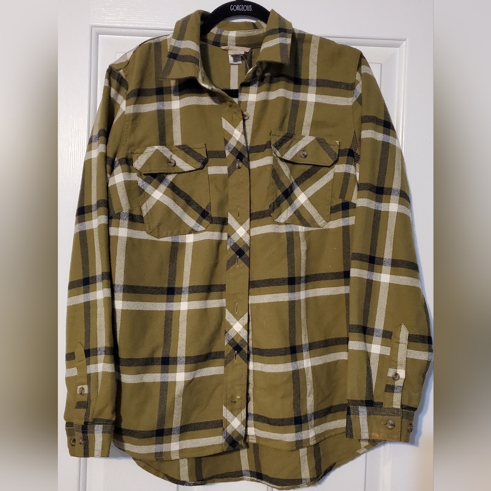 Duluth Trading Co. Plaid Button Down Shirt